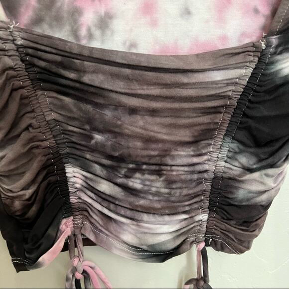 Forever 21 Tie Dye Cinched Crop Top - Picture 2 of 4